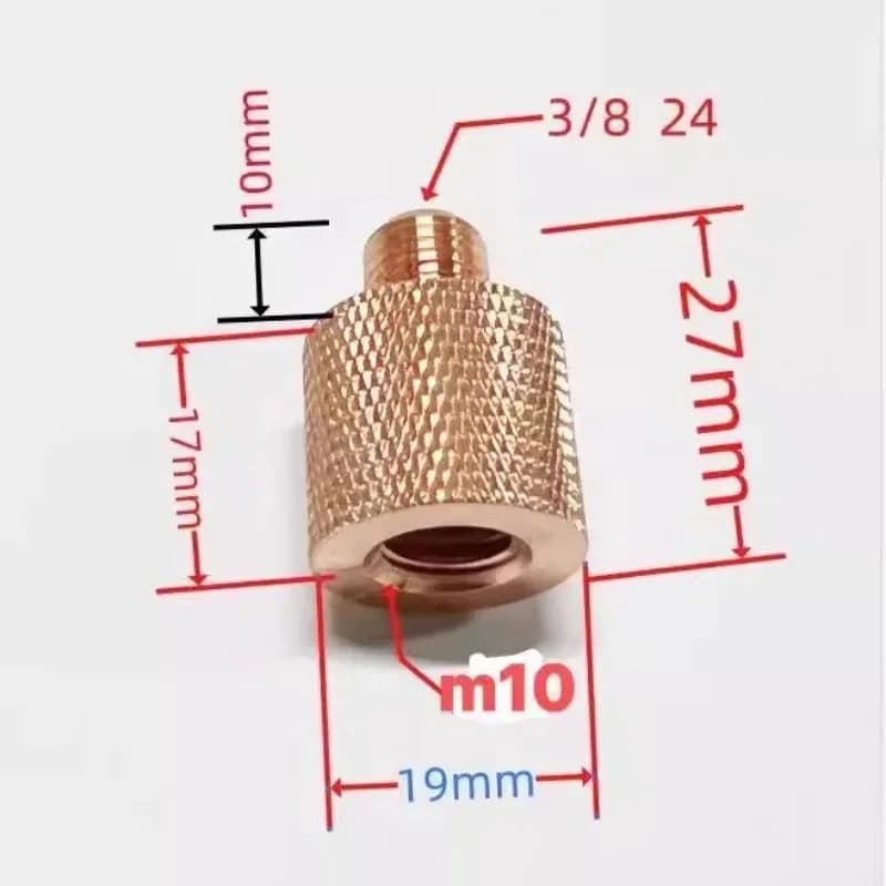 1pcs M10 to 3/8 3/8 to M10 Connctor Adapter For JPC Antenna