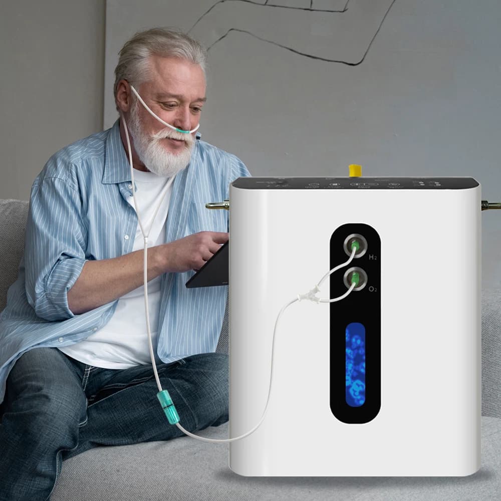 1200ml H2 + 600ml O2 Hydrogen Water Generator Hydrogen Inhalation Machine Hydrogen Production Plant Pem Spe Eletrolyzer