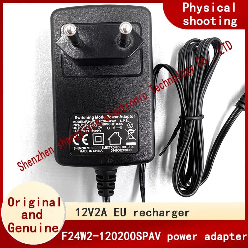 Euro 12V2A Power adapter DC5521 for surveillance camera router charger cable F24W2-120200SPAV