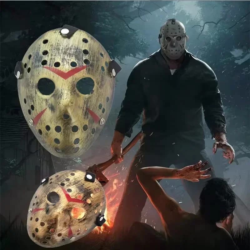 Movie Hockey Mask Jason Voorhees Friday The 13th Horror Scary Halloween Party Cosplay Masks for Adult Men Halloween Gift
