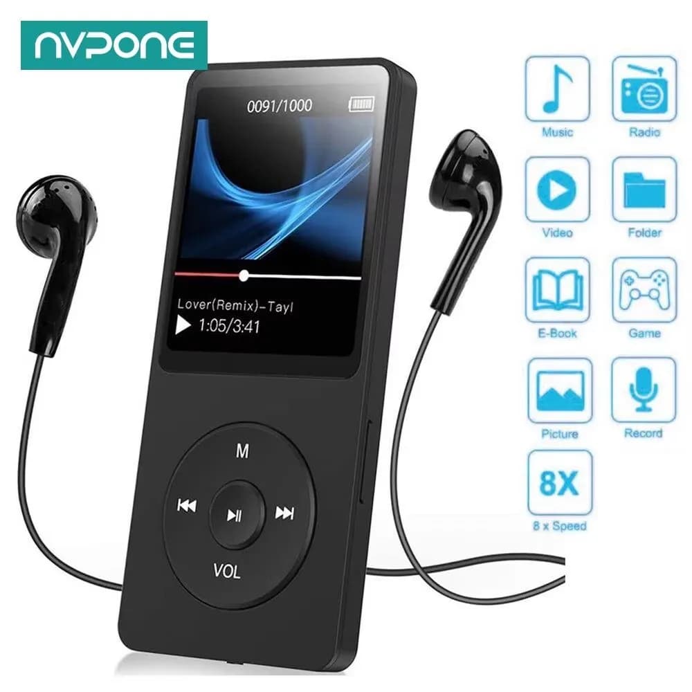 Bluetooth MP4 MP3 Lossless Music Player TFT LCD Display Walkman E-book Support TF Card Audio Recorder lossless sound MP3 player