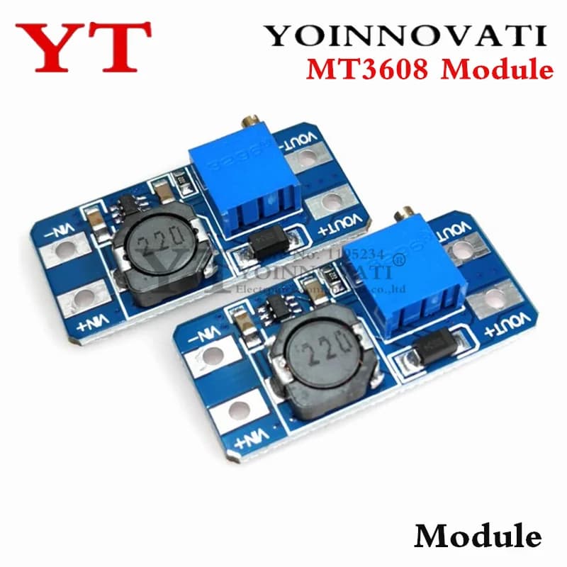 1PCS 5PCS MT3608 DC-DC Adjustable Boost Module Feed Converter Voltage Regulator Module 2 V-24 V to 5 V-28 V 2A