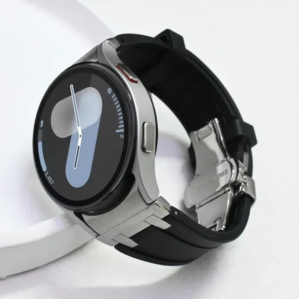 Silicone band for Samsung Galaxy Watch 7 40mm 44mm 6 4 classic 46 47mm 42 43mm 5 pro 45mm watchband no gaps men sports bracelet