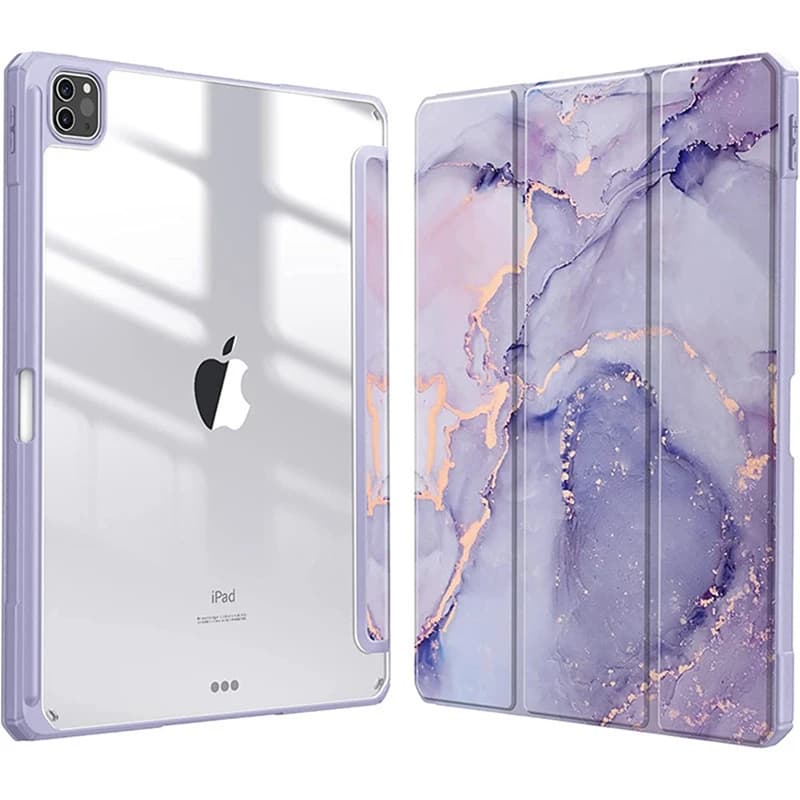Smart PU Case for iPad Air 4th 5th iPad 10th 10.9 Funda for iPad Pro air 11th 11 7th 8th 9th 10.2 2 9.7 3 10.5 Transparent Cover