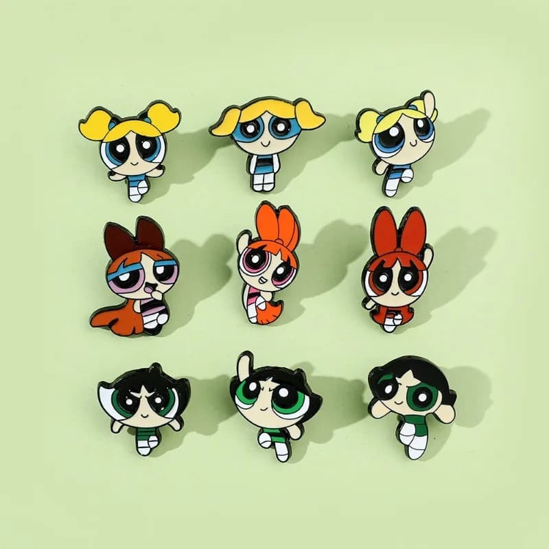 Flying Girl Enamel Badge Fun Cartoon Backpack Brooch Accessories Anime Jewelry Clothing Badge Children's Gift Brooch Accessories