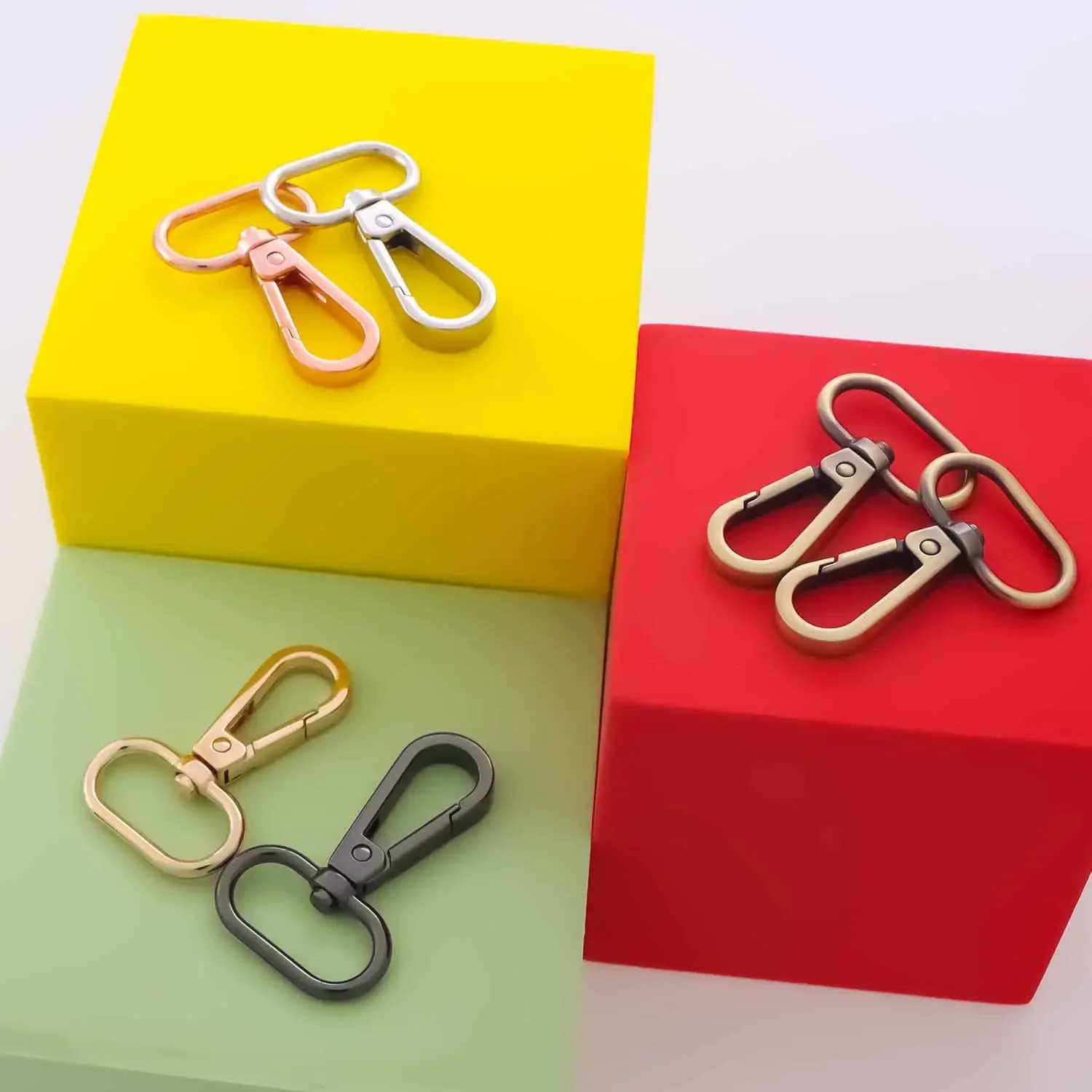 5pcs Metal Swivel Snap Clasps Buckles Lobster Clasp Swivel Trigger Clips Snap Hook Bag Strap Buckle DIY Sewing Accessories