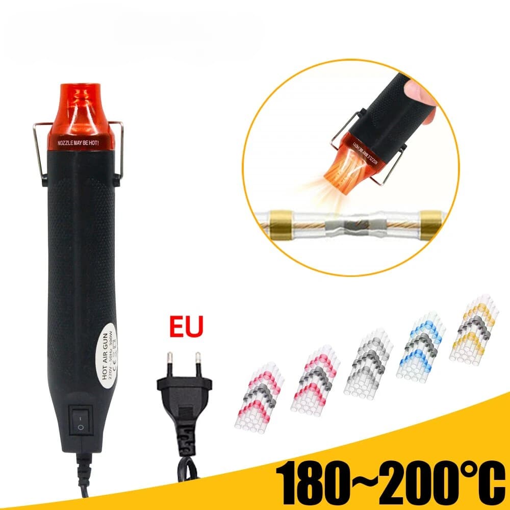 1Pcs 220V Hot Air Gun DIY Soldering Temperature Blower Gun Electric Power Hot Dryer Mini Heat Gun For Crafts Shrink Tubing Wrap