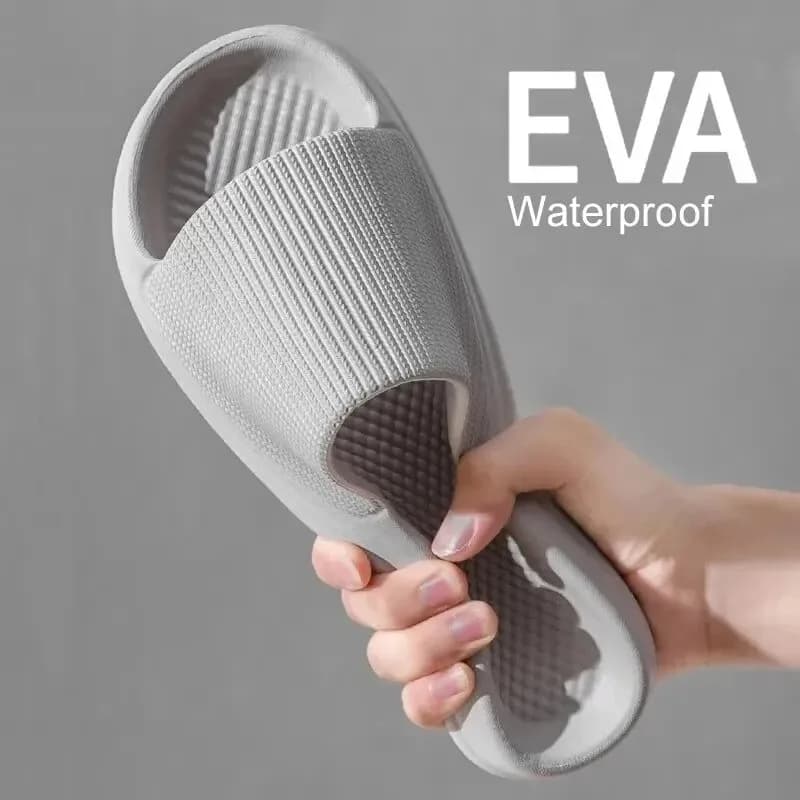 Non-slip EVA Soft Sole Massage Shower Shoes for Women Men Couples Waterproof Home Leisure Fashion Bathroom Slippers