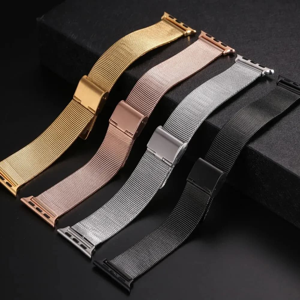 Milanese Strap For Apple Watch Band 49mm 44mm 40mm 45mm 41mm 42 46mm Stainless Steel bracelet iWatch series 10 9 8 7 6 se ultra2