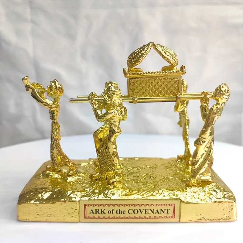 The Ark of the Covenant has gold and copper brackets Jerusalem replicates Jewish identity testimony home decor table decorations