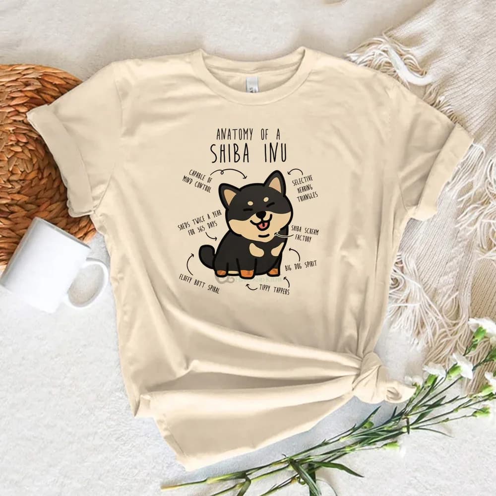 Shiba Inu t-shirts women elegant Tee female comic harajuku clothing
