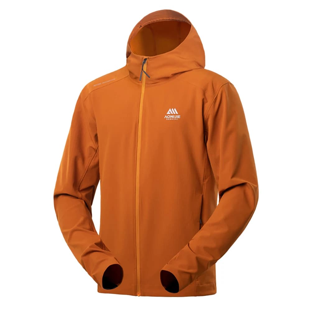 AONIJIE Men Warm Jacket Windproof Autumn Winter Hooded Jackets Outdoor Water-repellent for Camping Hiking Running Jacket FM5207