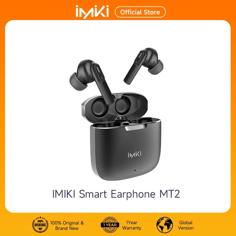IMIKI MT2 Earphones Full In-Ear Dual-mic ENC Noise Reduction Sports Headset BT 5.3 IPX4 Waterproof Wireless Headphone HiFi
