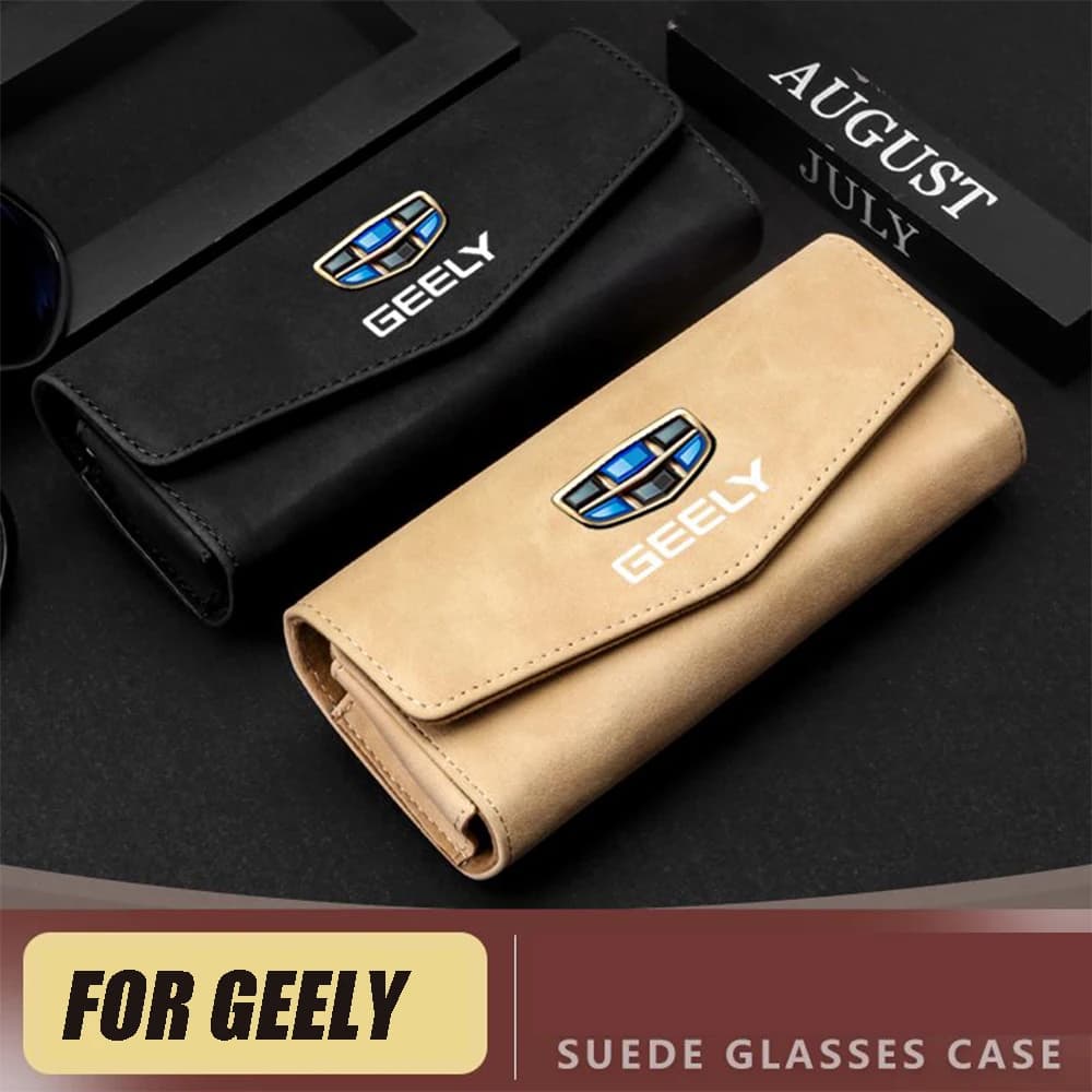 For GEELY COOLRAY Monjaro Xingyue L/BOYUE L 2022-2024 Suede Car mounted glasses case glasses clip storage modification