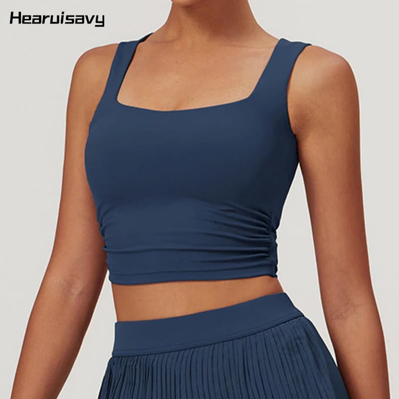 Hearuisavy High Support Impac Sports Vest Women Shockproof Tank Top Women Fitness Quick-Dry Workout Bra Running Yoga Underwear