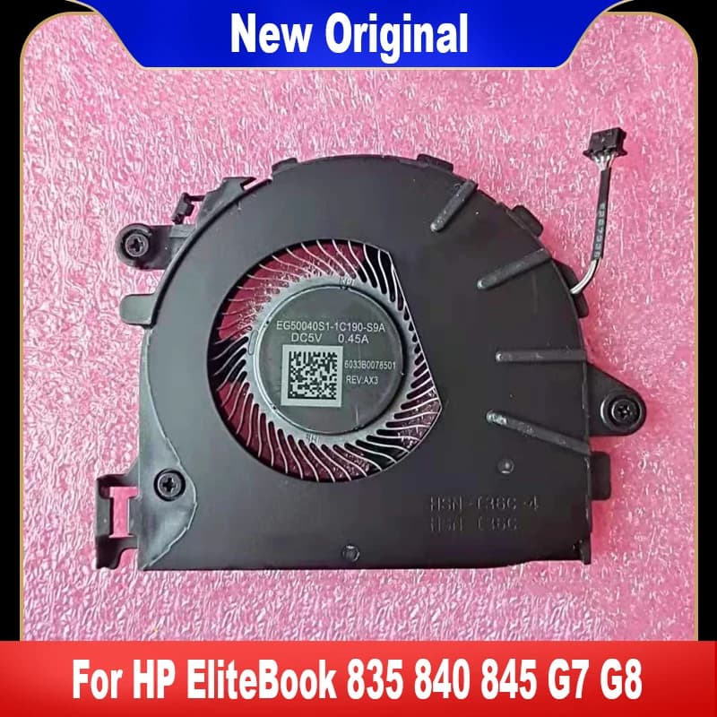 New Original For HP EliteBook 835 840 845 G7 G8 Laptop Cooling Fan Cooler Fan HSN-I43C HSN-I37C HSN-I36C-4 100% Tested