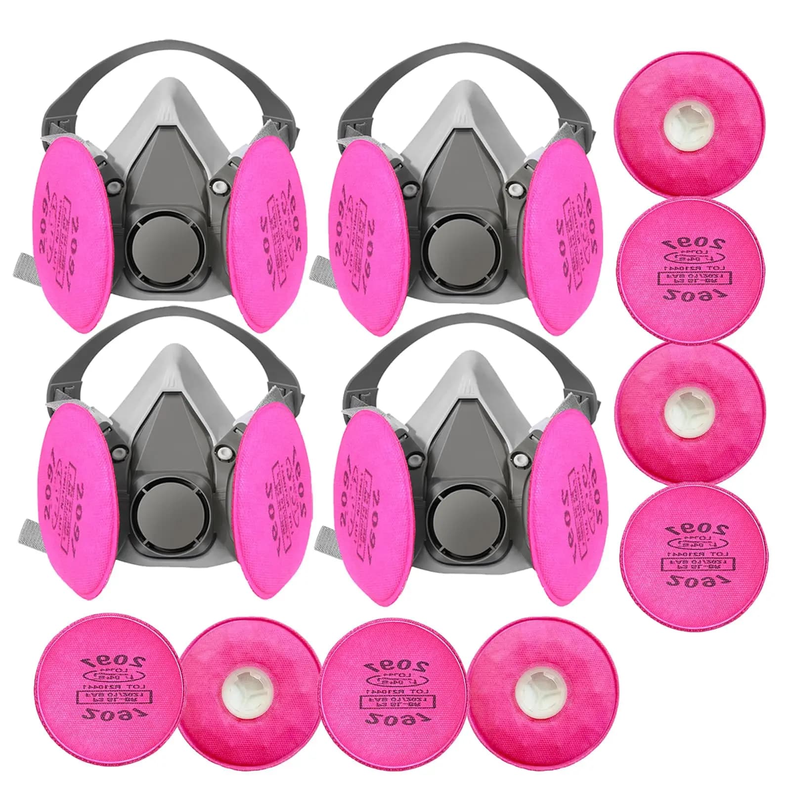 6200 2097 Filter Goggles Half Face Reusable Respirator Mask Epoxy Dust Paint Organic Vapor Welding wooding