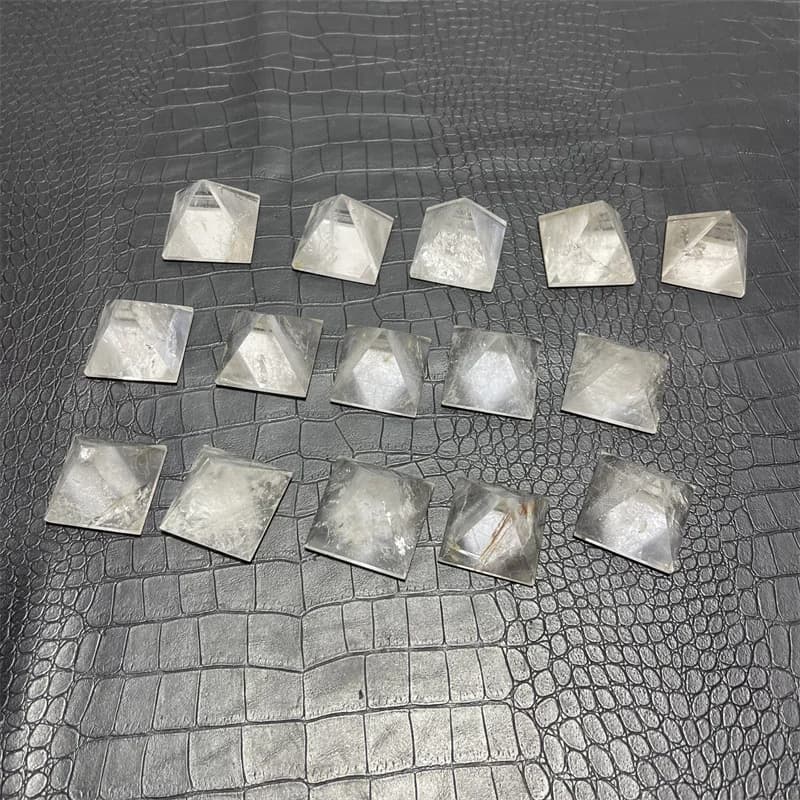1kg Natural white crystal clear quartz rock Engraved Pyramid point pillar Carved Stone Chakra Stones Healing Reiki