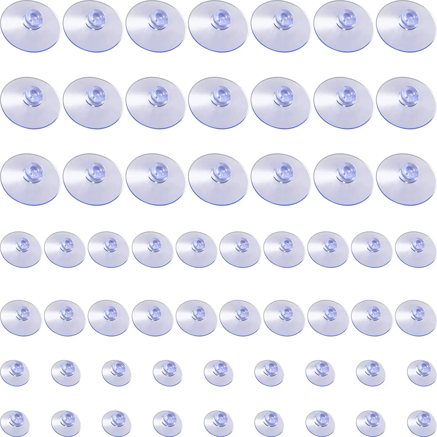 20/30/45mm Mushroom Head Sucker PVC Fish Tank Transparent Glass Sucker Perforated Clear Suction Cups Window Decor Wedding Car
