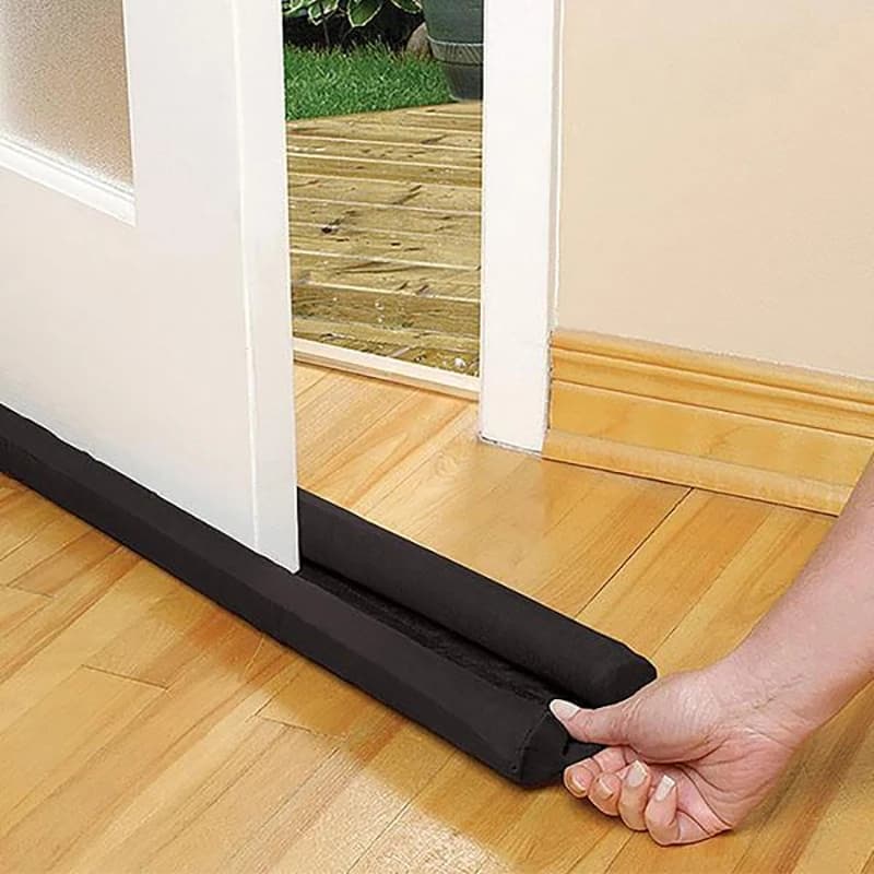 1pc Waterproof Seal Strip Draught Excluder Stopper Door Bottom Guard Double Silicone Soundproof Flexible Wind Noise Reduction