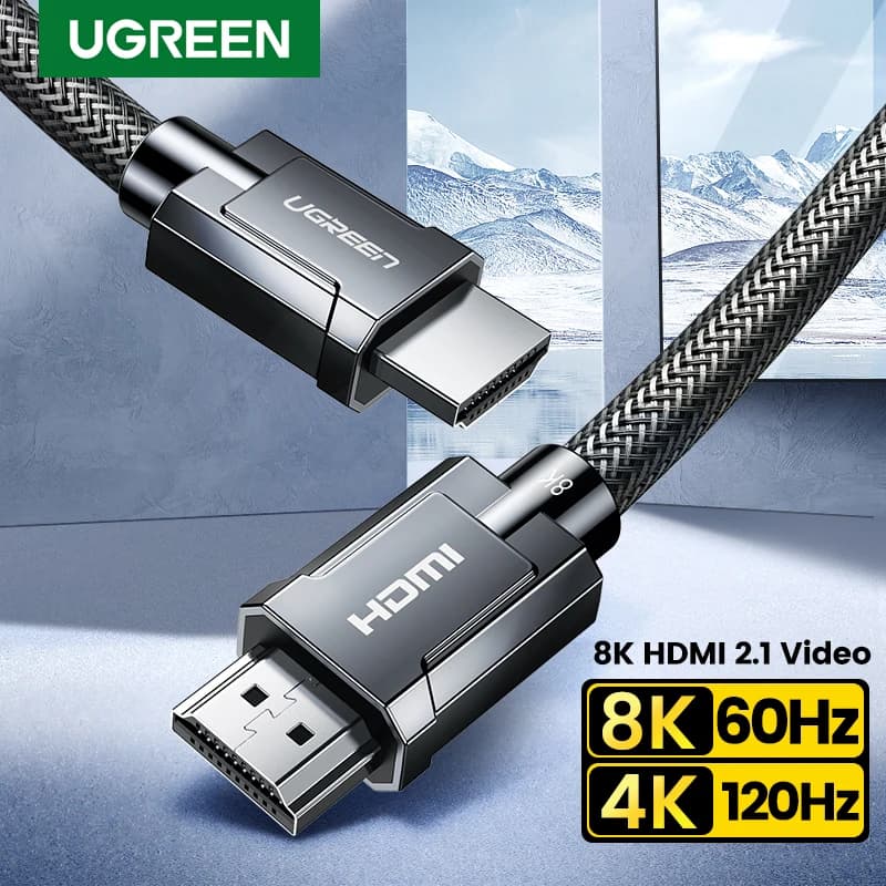UGREEN 8K HDMI-Compatible Cable for Xiaomi TV Box PS5 USB Ultra High Speed Certified 8K@60Hz Cable 48Gbps eARC Dolby Vision