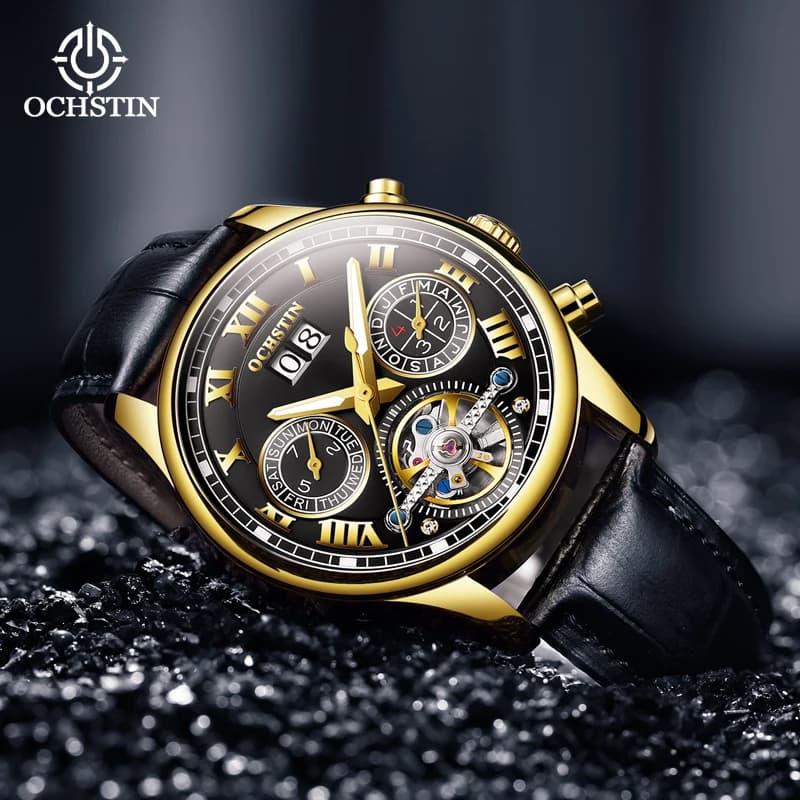 ochstin commander series hot 2024 casual fashion Shanghai flywheel mechanical movement watch men's mechanical watches