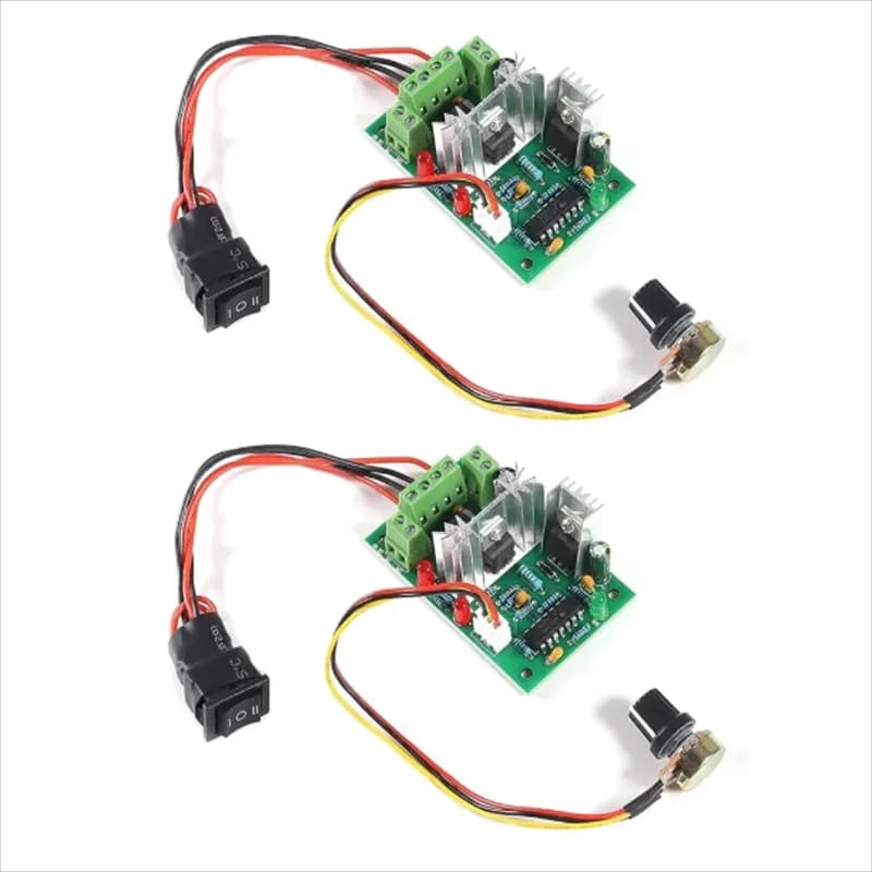 1pc Upgraded Adjustable DC Motor Speed PWM Controller 10V 12V 24V 30V Reversing Switch 120W