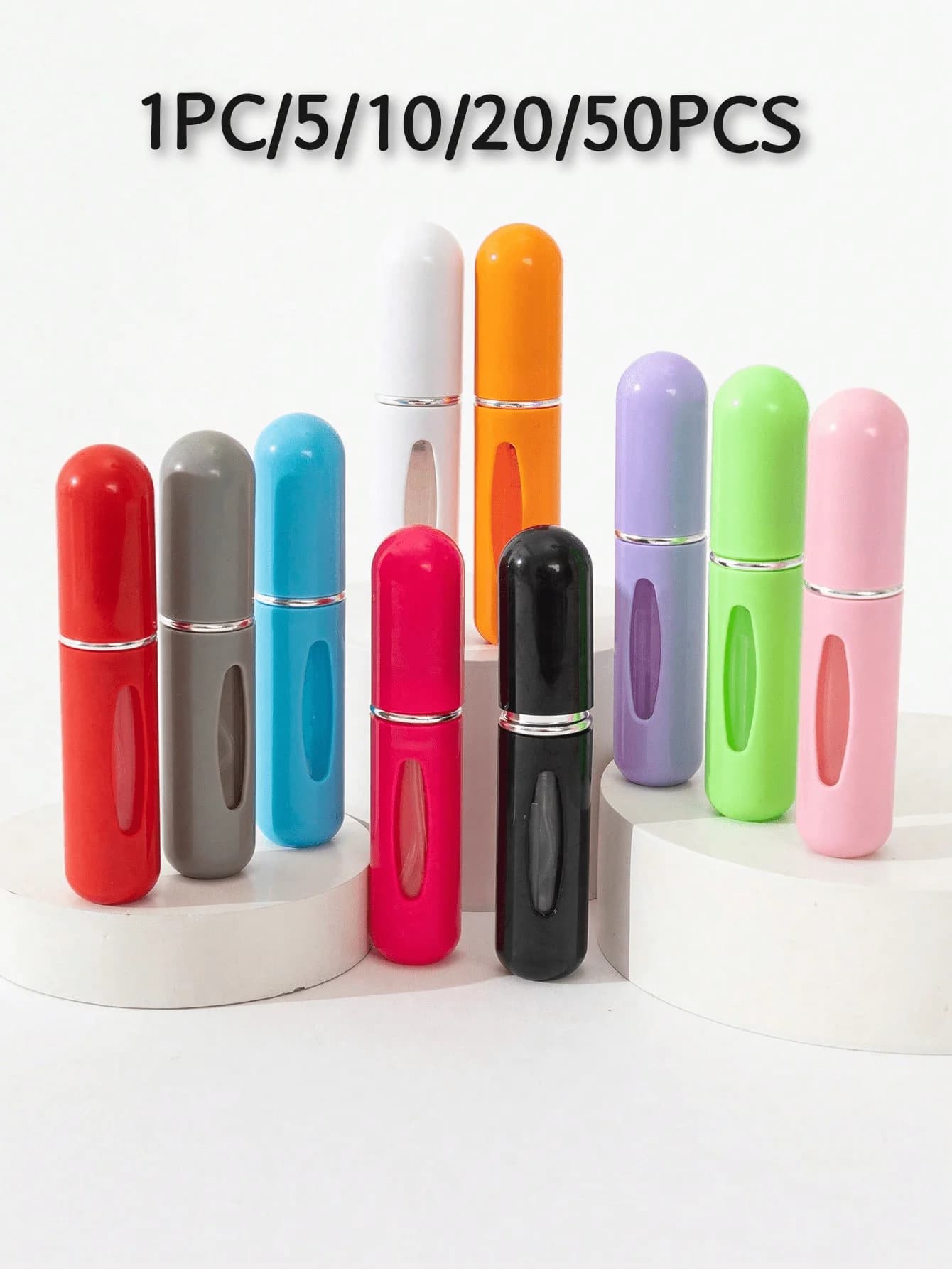 1PC/5/10/20/50 Pcs For Sale 0.17oz Mini Perfume Bottom Filling Perfume Bottle Refillable Portable Travel Size