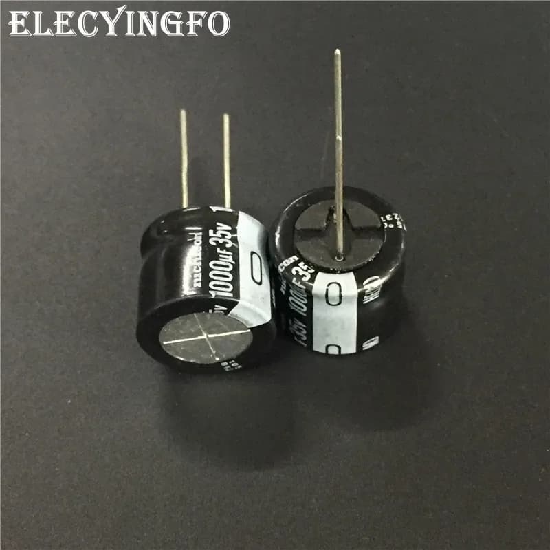 5pcs/50pcs 1000uF 35V NICHICON HE Series 18x16mm Extremely Low Impedance 35V1000uF Aluminum Electrolytic Capacitor