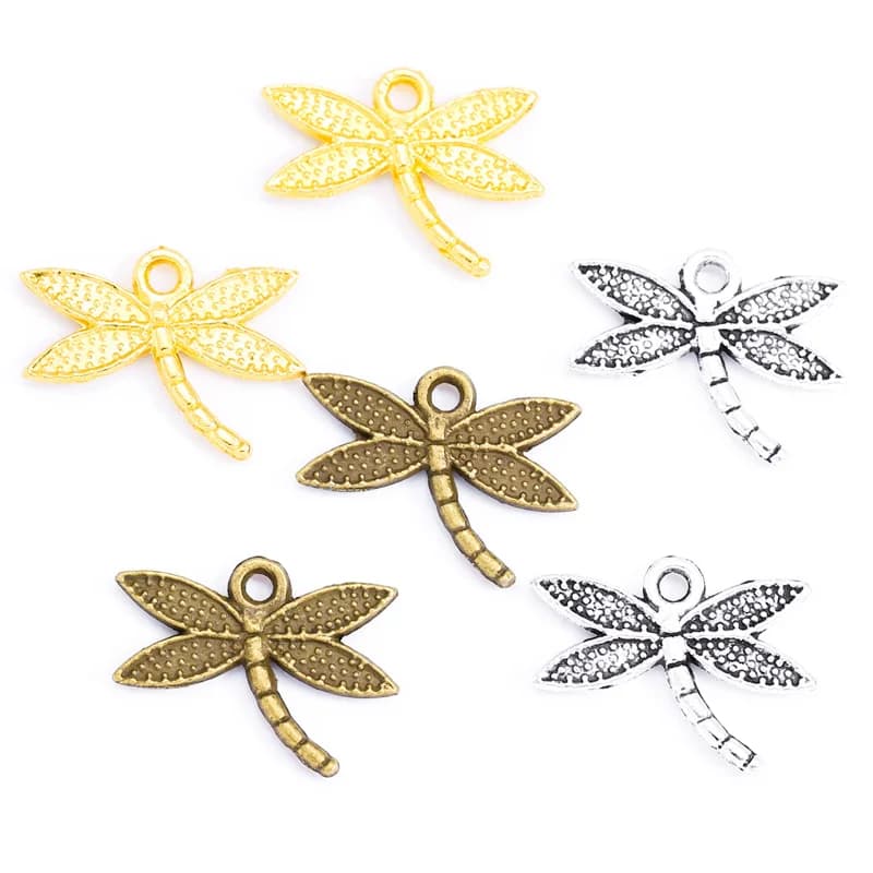 35pcs 18*14mm gold color dragonfly Alloy charms pendant fit necklace bracelet diy Pendants for jewelry making D229