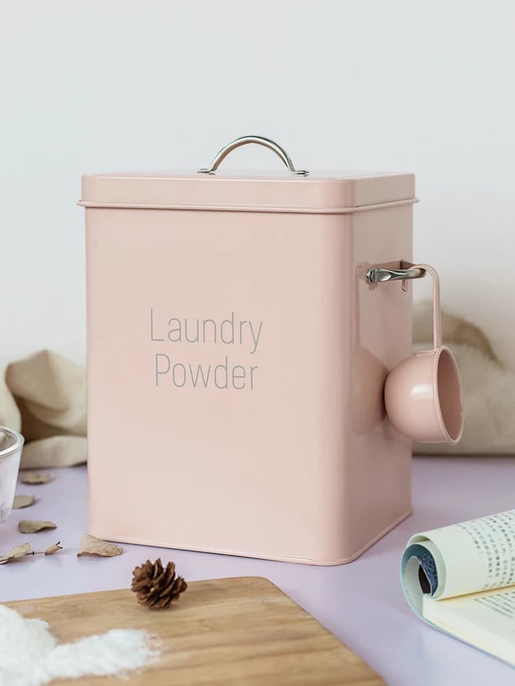 Small rice bucket 5kg washing powder bucket 3kg flour bucket 3kg moisture-proof and rust-proof, free spoon of the same material