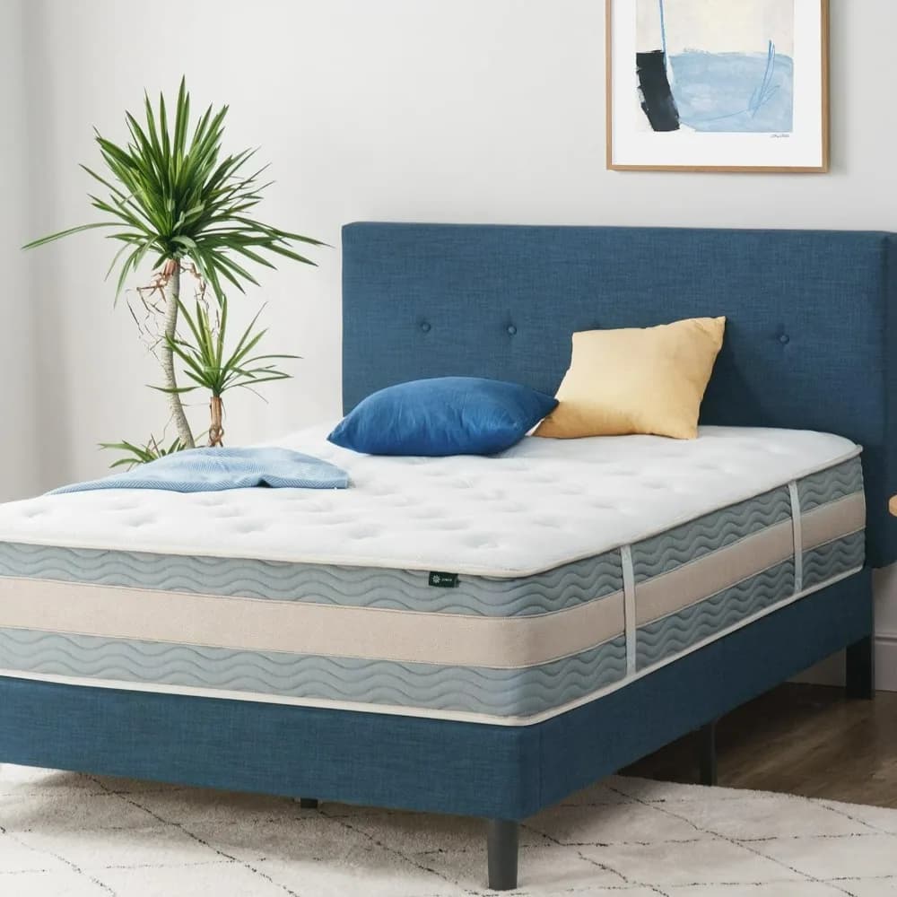 12 Inch Comfort Support Hybrid Mattress,Medium Plush, Cooling Motion Isolation, Certified Safe Foams & Fabric, Mattress in A Box