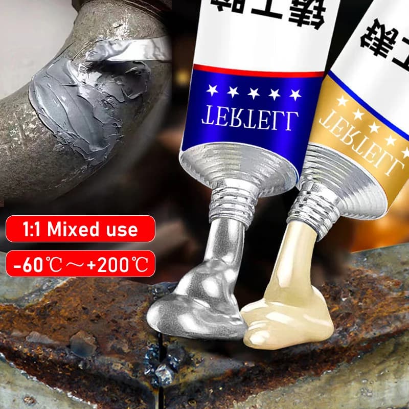 Magic Repair Glue AB Glue Metal Strong Iron Bonding Heat Resistant Cold Welding Casting Glue Durable Adhesive For Metal Items