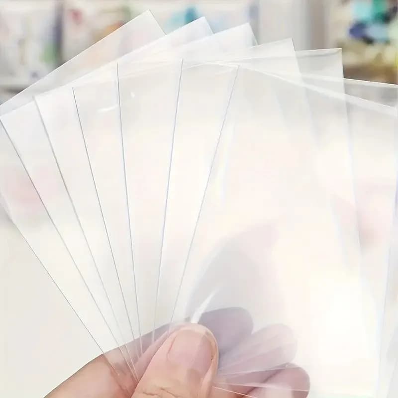 Premium Clear Plastic Card Sleeves - Durable PP Protection for Baseball, Gaming, and Collectible Cards, Scratch-Resistant