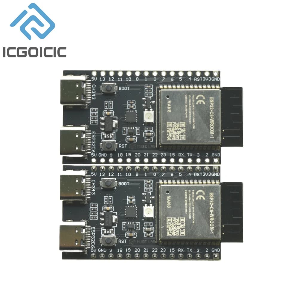 ESP32-C6-N4 N8 N16 Development Board ESP32-C6 Core Board WiFi6 Bluetooth-compatible For Nano Arduino Zigbee