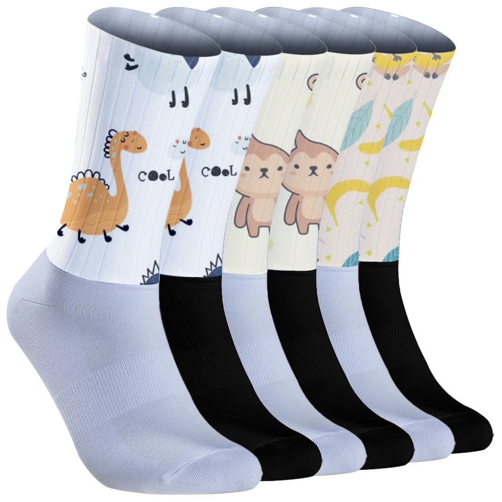 New High-tech bicycle socks compressed bicycle outdoor running socks Anti slip silicone cycling socks