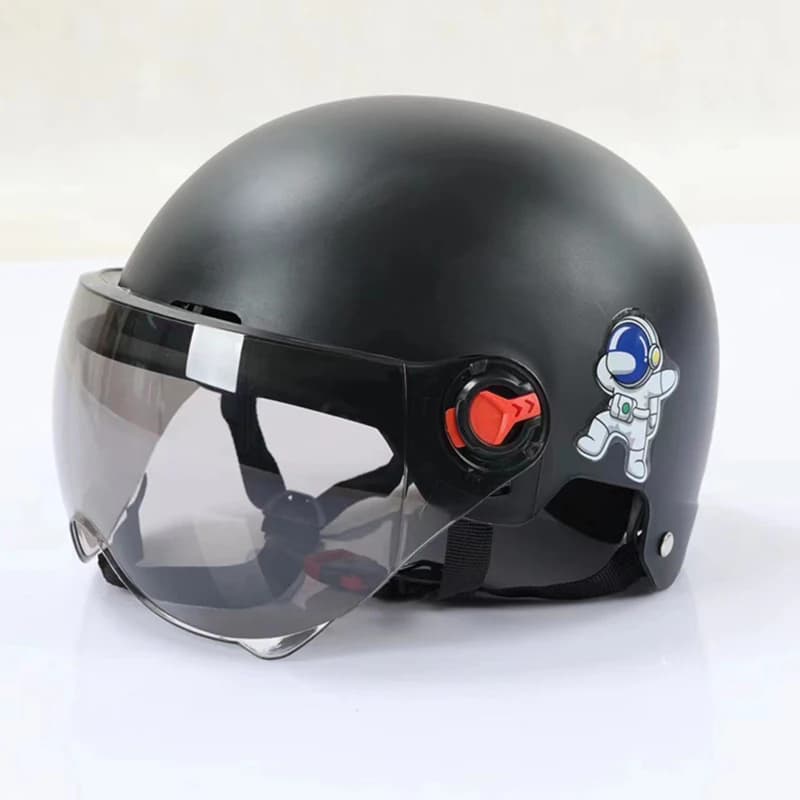 New Men Motorcycle Helmet Woman Electric Motor Car Scooter Bike Open Face Half Helmet Anti Safety Hat Bicycle Cap With Goggles