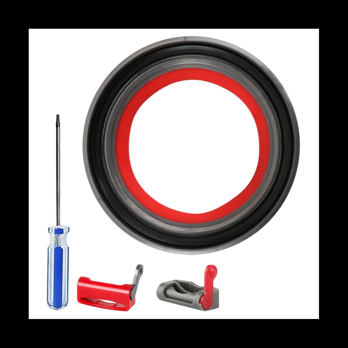 Dust Bin Bucket Top Fixed Sealing Ring Replacement for V10 SV12 Vacuum Cleaner Dust Bucket Dirt Cup Parts