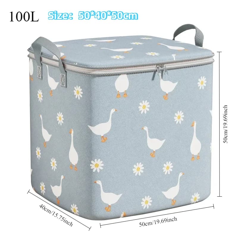 100L Pouch Storage Bag Organizer Used To Store Daily Necessities Foldable Waterproof Material High-Capacity