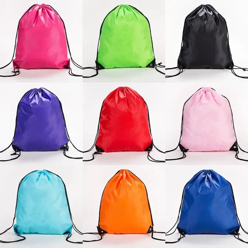 Travel Outdoor Sports Foldable Backpack Bag Portable Waterproof Swimming Beach Camping Drawstring Backpack Daily Nylon Bags