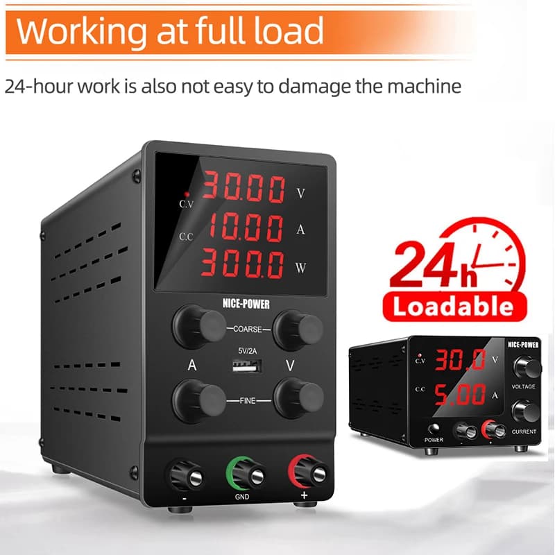 DC Lab Bench Power Supply Unit Adjustable Laboratory Power Supply Pc Power Source 30V 10A 60V 120V 20A 200V 400V Fast Shipping