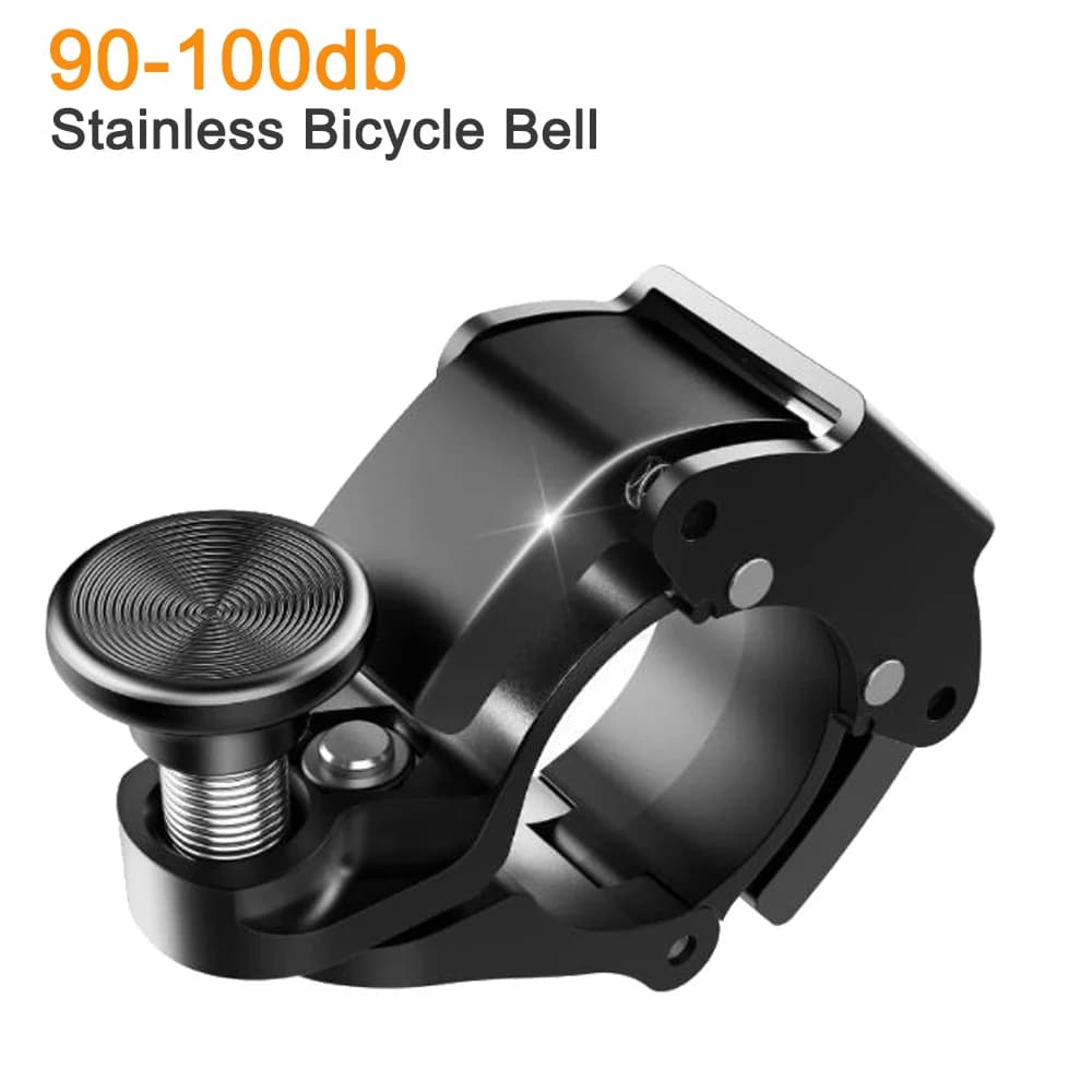 Stainless Bicycle Bell Ring MTB Cycling Horn Bike Bell Handlebar Crisp Sound Horn for Bicycle Safety Electric Bike Accessories