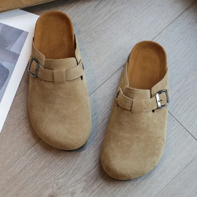 Fashion Classic Cork Clogs Slippers Women Soft Footbed Suede Sandals with Arch Support Trendy Beach Slides Home ladies Mules