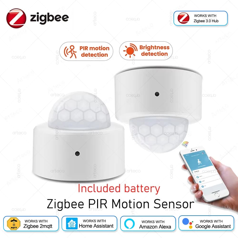Zigbee 3.0 Motion Sensor With Pir Infrared Human Body Movement Wireless Detector Smart Home Smart Life App Works With Alexa