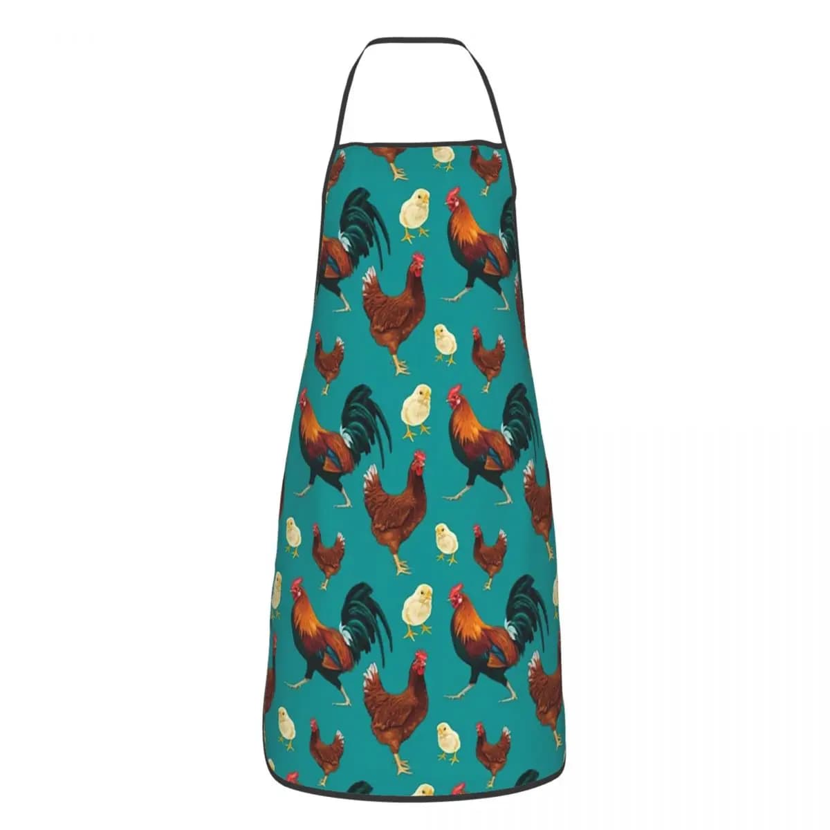 Chicken, Hen And Rooster Design Apron Chef Cooking Cuisine Tablier Sleeveless Bib Kitchen Cleaning Pinafore for Women Men