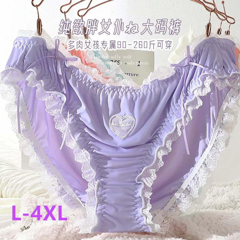 Women's Sexy panties Plus size underwear women Lolita cute maid lingerie for woman soft lace bragas sexys lenceria para damas