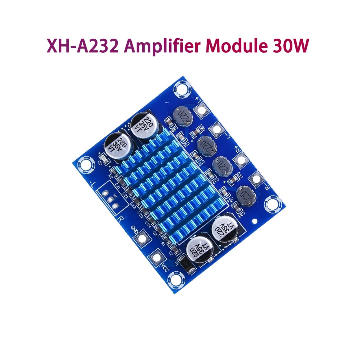 XH-A232 HD Digital Audio Amplifier Board MP3 Amplifier Module 12V 24V Reaming Board Dual Channel 30W