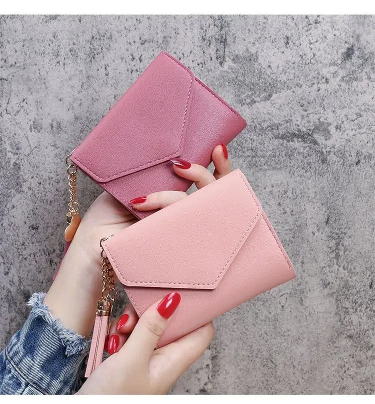 Fashion Ladies Card Holder Pouch Short Women Wallets PU Leather Women Luxury Tassels Wallet Hasp Small Wallet Trend Coin Purse