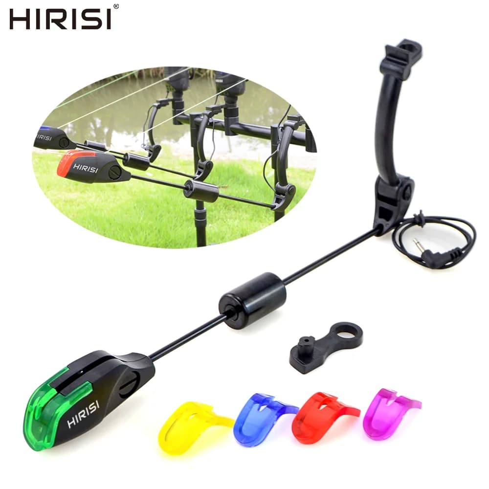 Hirisi B2011S Carp Fishing LED Swingers 4 Plastic Heads For Fishing Alarms Clear Bite Indicator Fishing Accessories Carp Anglers