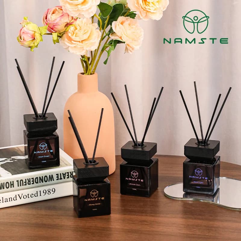 NAMSTE 2025 Reed Diffuser Oil 100ML Aromatherapy Oil Reed Diffuser Sticks Fragrance Room Flavoring Air Freshener Home Decor
